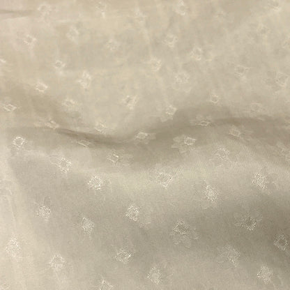 生地 【 キュプラ 花柄 ベージュ 】 130cm巾 キュプラ生地 光沢生地