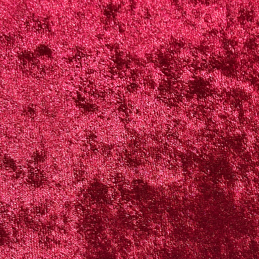 生地 【 クラッシュベロア エンジ 】 ベロア生地 ベルベット 150cm巾 幅広 無地 ポリエステル