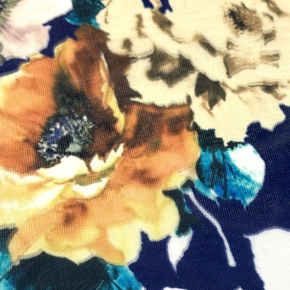 花柄リファインオーガンジー生地