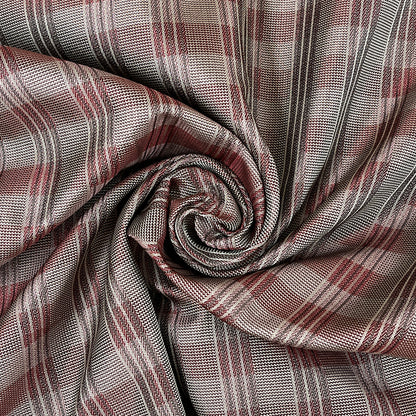 生地【 富士吉田 TY228 赤系 】50cm巾 日本製シルク生地 富士吉田織物 シルク100％