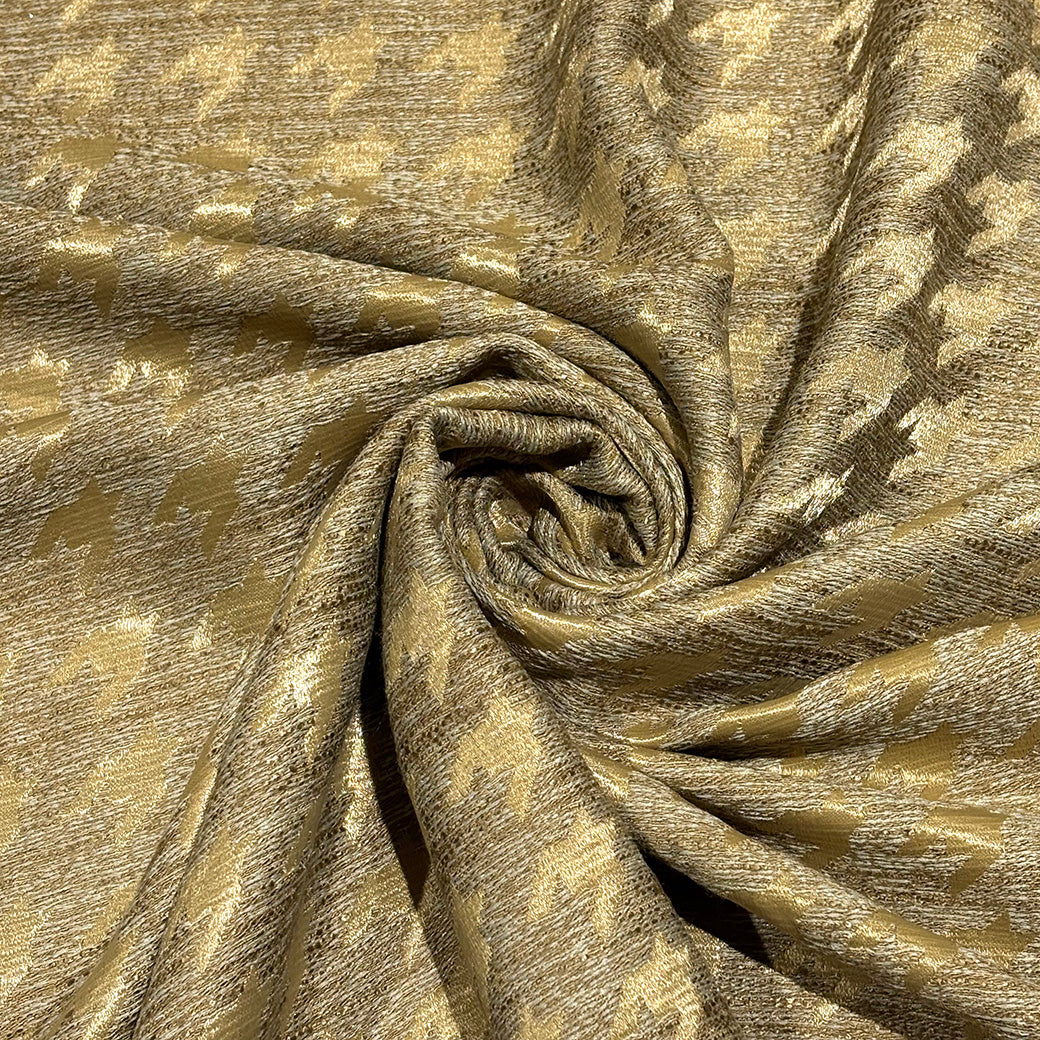 モザイク風千鳥格子ジャガード生地