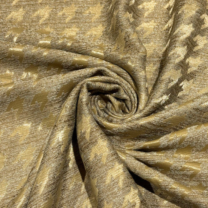 モザイク風千鳥格子ジャガード生地