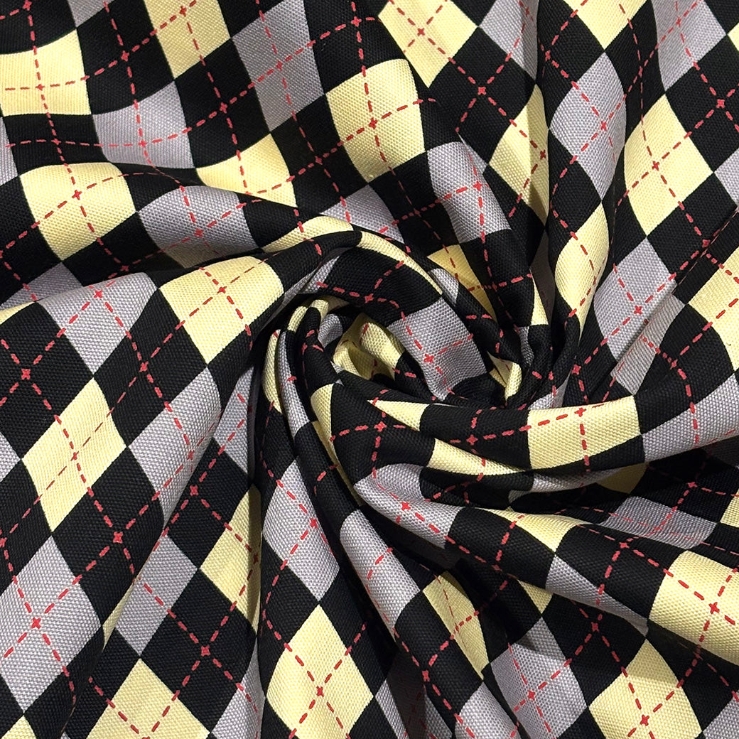 アーガイル柄の生地