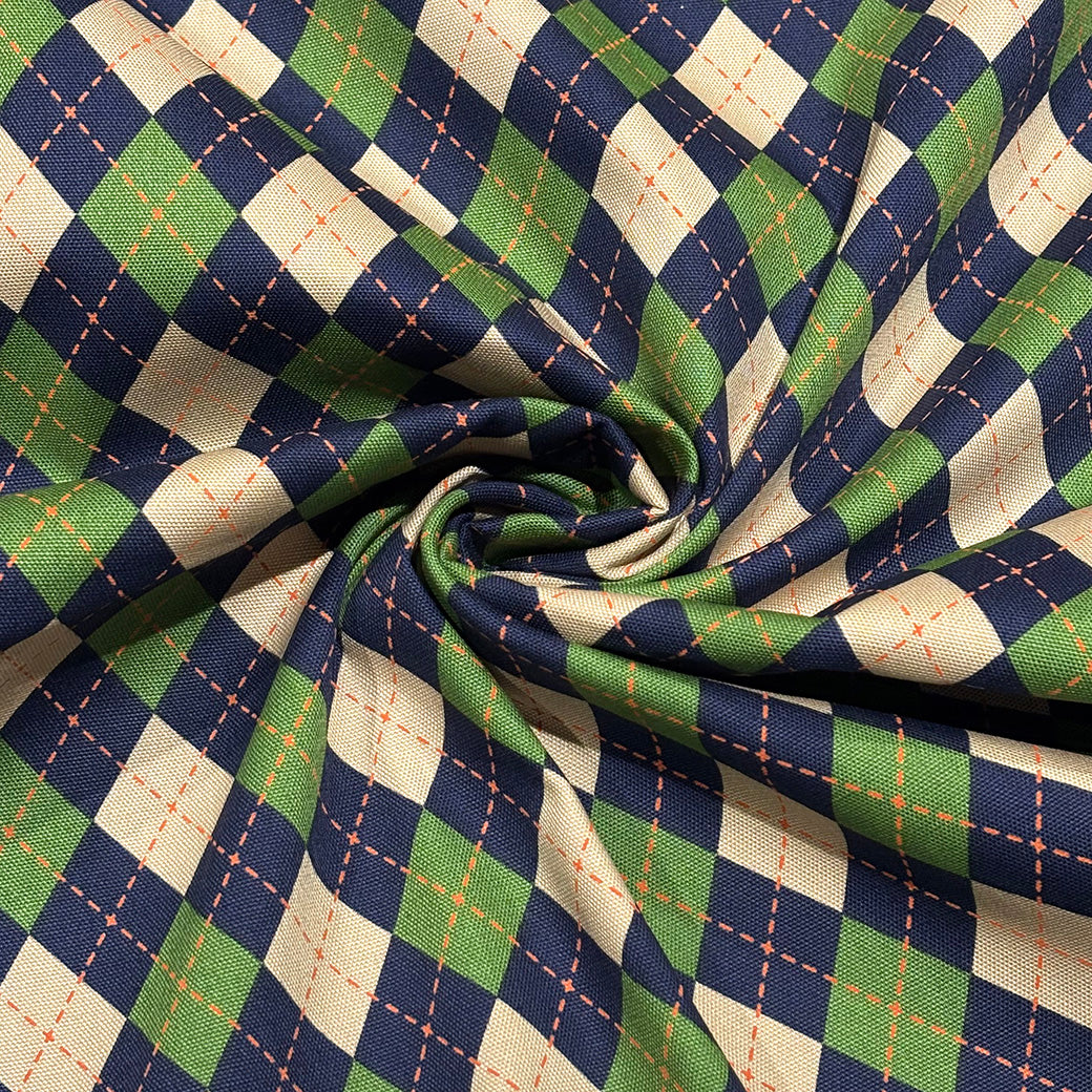 アーガイル柄の生地