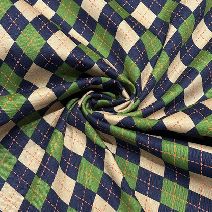 アーガイル柄の生地