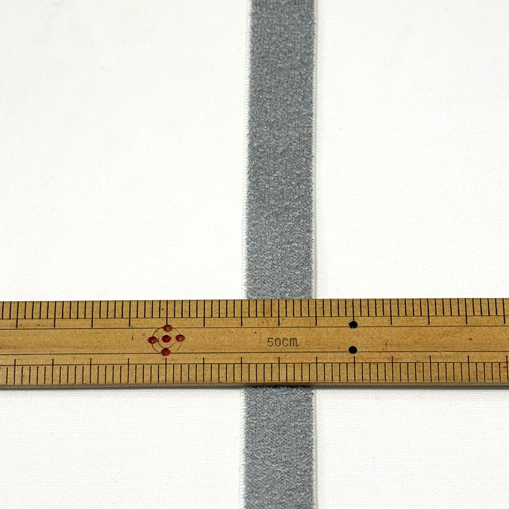Elite エリートラメベルベットリボン シルバー 19mm 】 片面 ベロア
