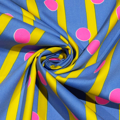 ネオンポップ柄の生地