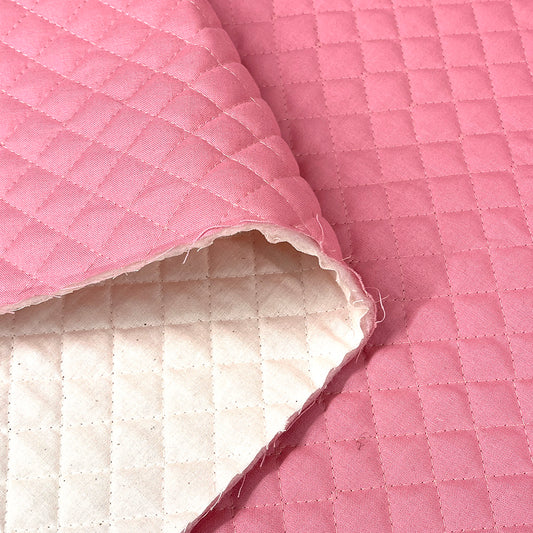 生地 【 シーチングキルティング  ピンク】 105cm巾 キルティング生地