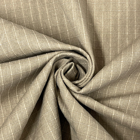 生地 【 大判リップストップ ベージュ 】 112cm巾 リップストップ生地 コットンリップストップ