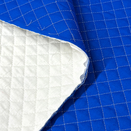 生地 【 シーチングキルティング  青 】 105cm巾 キルティング生地