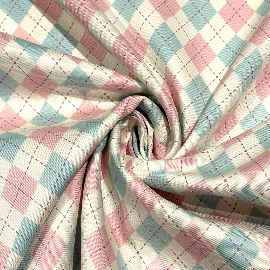 アーガイル柄の生地