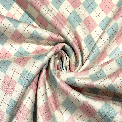 アーガイル柄の生地