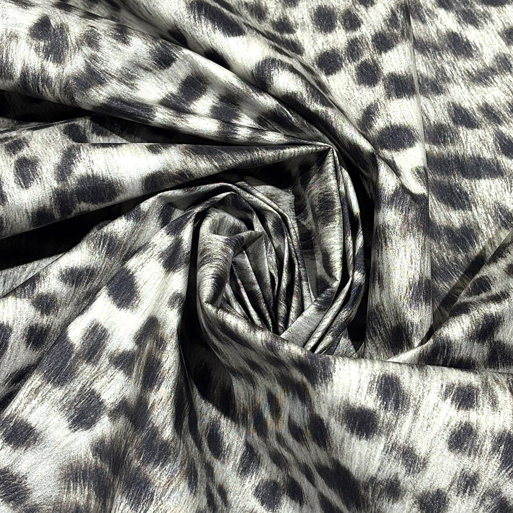 ヒョウ柄防水ナイロン生地