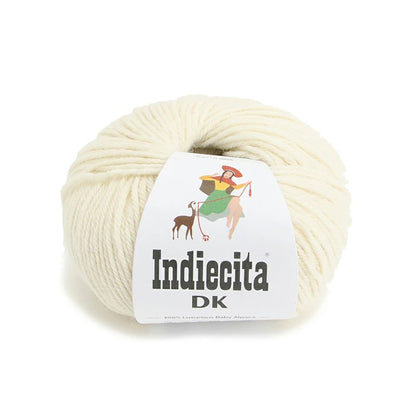 毛糸 【 NASKA Indiecita DK 50g #100 】 秋冬毛糸 毛糸 インディシタ DK アルパカ 内藤商事