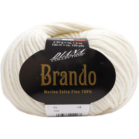 毛糸 【 NASKA Brando 40g #102 】 秋冬毛糸 毛糸 ウール ナスカ ブランド 内藤商事