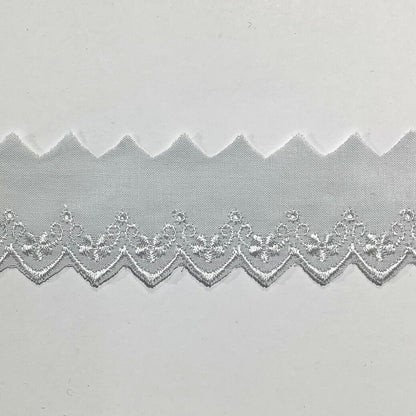 リボン 【 コットンエンブロイダリ—レース 7色 】 レースリボン エンブロイダリーレース 刺しゅうリボン 薔薇 刺繍リボン 花柄刺繍 コスプレ 袖フリル 仮装 ハロウィン Dハロ ベビー服 スタイ 靴下 アレンジ お遊戯会 発表会 ヘアアクセ 衣装 クリスマス Textile world TOA