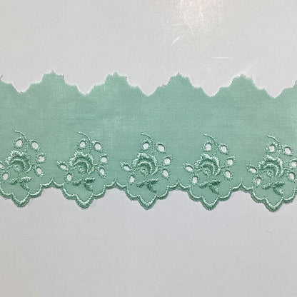 リボン 【 コットンエンブロイダリ—レース 8色 】 レースリボン エンブロイダリーレース 刺しゅうリボン 薔薇 刺繍リボン 花柄刺繍 コスプレ 袖フリル 仮装 ハロウィン Dハロ ベビー服 スタイ 靴下 アレンジ お遊戯会 発表会 ヘアアクセ 衣装 クリスマス Textile world TOA