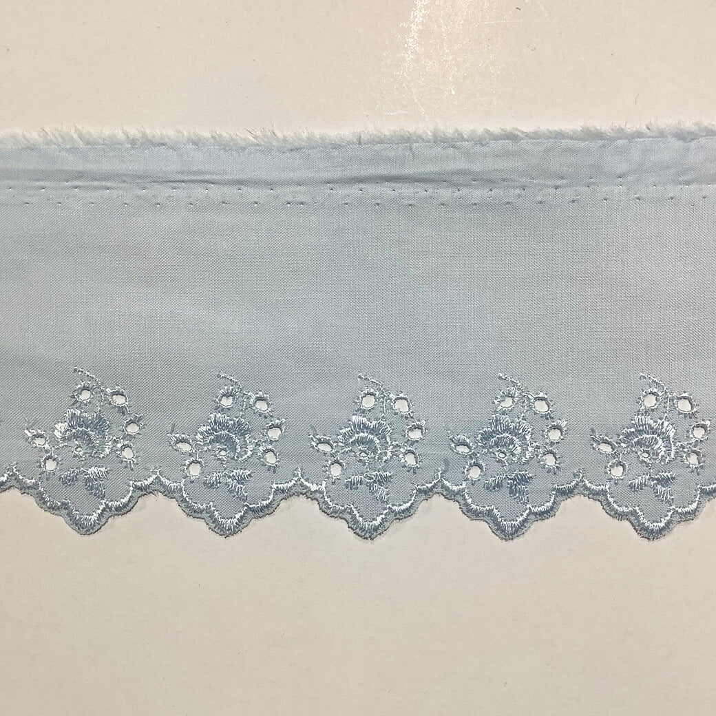 リボン 【 コットンエンブロイダリ—レース 8色 】 レースリボン エンブロイダリーレース 刺しゅうリボン 薔薇 刺繍リボン 花柄刺繍 コスプレ 袖フリル 仮装 ハロウィン Dハロ ベビー服 スタイ 靴下 アレンジ お遊戯会 発表会 ヘアアクセ 衣装 クリスマス Textile world TOA