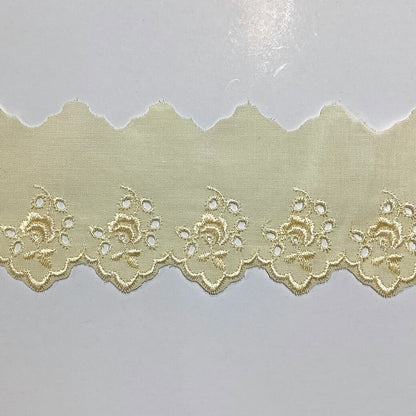 リボン 【 コットンエンブロイダリ—レース 8色 】 レースリボン エンブロイダリーレース 刺しゅうリボン 薔薇 刺繍リボン 花柄刺繍 コスプレ 袖フリル 仮装 ハロウィン Dハロ ベビー服 スタイ 靴下 アレンジ お遊戯会 発表会 ヘアアクセ 衣装 クリスマス Textile world TOA
