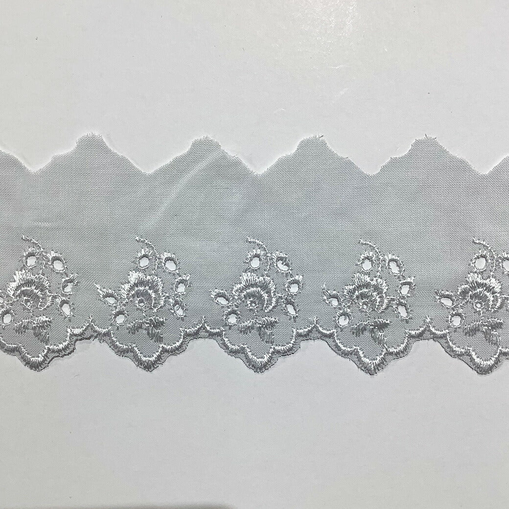 リボン 【 コットンエンブロイダリ—レース 8色 】 レースリボン エンブロイダリーレース 刺しゅうリボン 薔薇 刺繍リボン 花柄刺繍 コスプレ 袖フリル 仮装 ハロウィン Dハロ ベビー服 スタイ 靴下 アレンジ お遊戯会 発表会 ヘアアクセ 衣装 クリスマス Textile world TOA