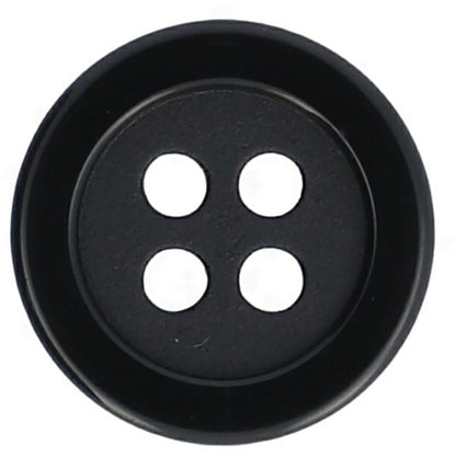 清原 【 サンコッコー ベーシックボタン ブラック 10個入 15mm SUN10-127 】 ボタン 釦  スラックスパンツ パンツ ズボン ボトムス 洋裁 服つくり 服作り スカート ボトムススカート 制服 シャツボタン