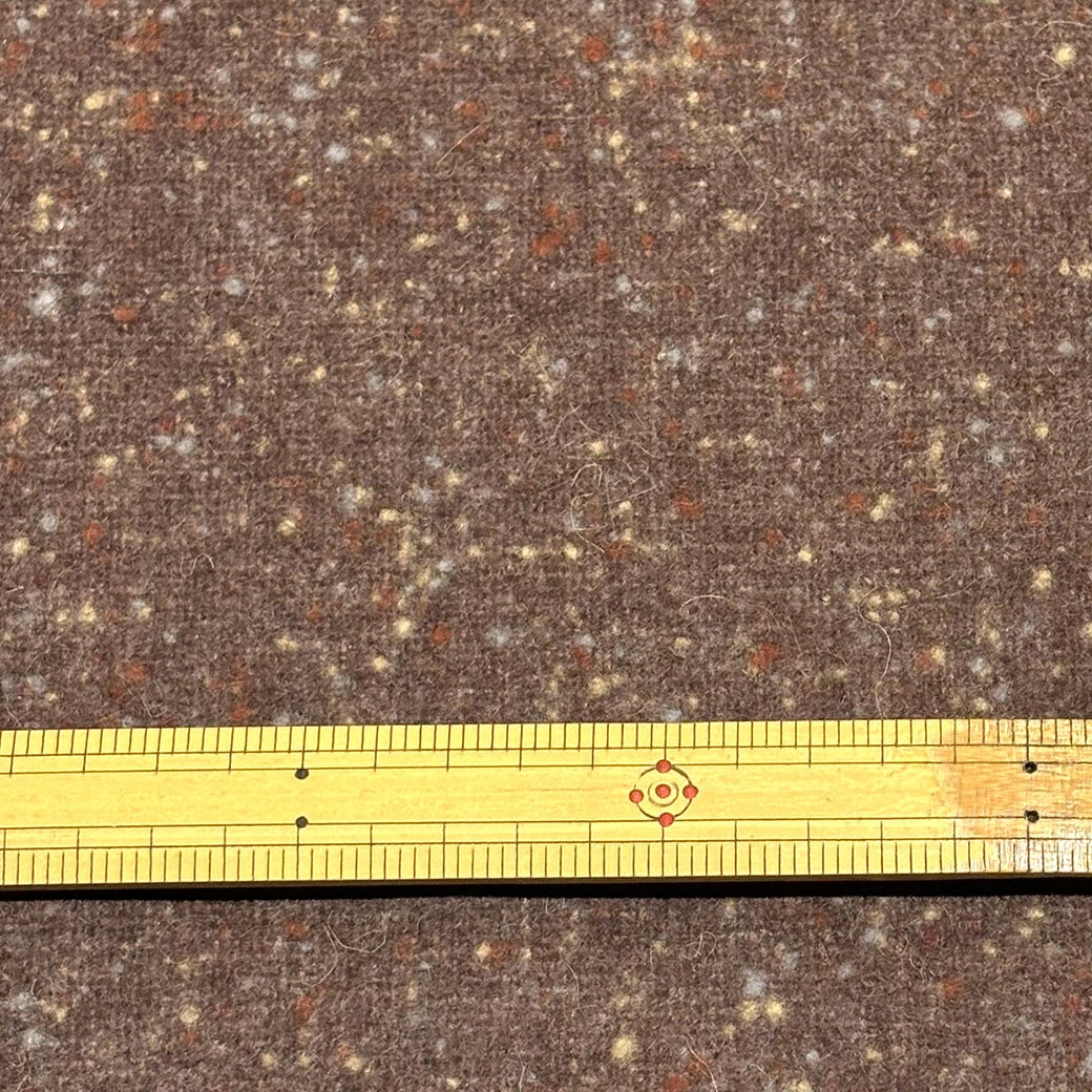 生地 【 ウールツイード 茶色 】 ツイード生地 ウール素材 ウール混 140cm巾 幅広 起毛 厚手 ネップ