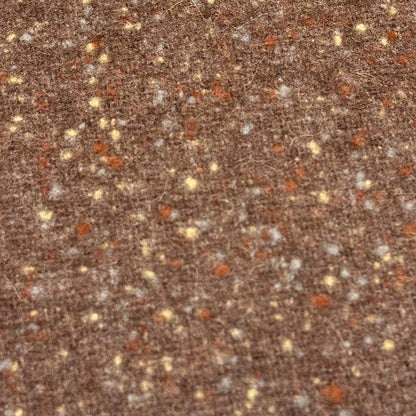 生地 【 ウールツイード 茶色 】 ツイード生地 ウール素材 ウール混 140cm巾 幅広 起毛 厚手 ネップ