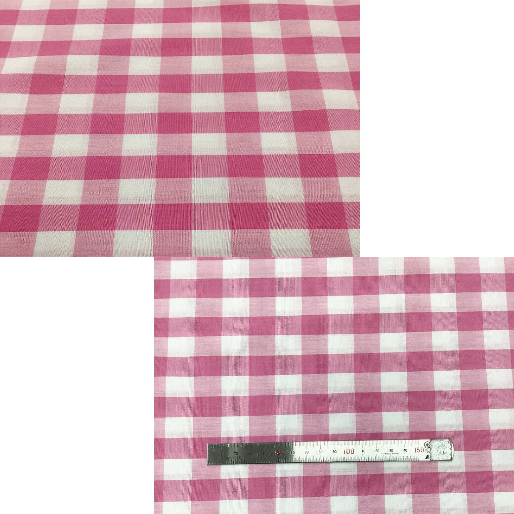 生地 【 ギンガムチェック 中 7色 】 チェック柄 ギンガムチェック 中格子 112cm巾 綿100％