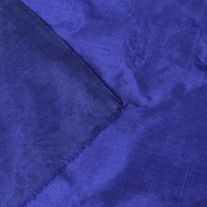 生地 【 シルク シャンブレー 紺 】 110cm巾 シルク生地