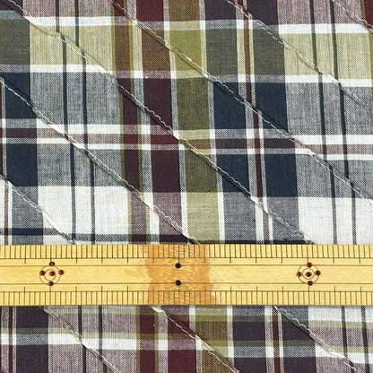 生地 【 C100 ZA チェック柄 パッチワークファブリック 】 綿生地 綿100% 綿 チェック柄 タータンチェック デザイン性 シャツ ブラウス スカート ワンピース 子ども服 コットン コットン生地 ナチュラル シンプル 可愛い 手作り 入園 入学 通園 通学 Textile World TOA