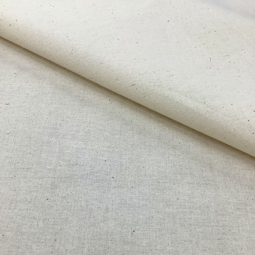 生地【 シーチング薄地 仮縫い用 巾120cm 】仮縫い用シーチング生地 生成り 巾120cm 綿カス残し 綿シーチング生地 ナチュラル 無地 カス残し 無地生地 布 服つくり 服飾 洋裁 エプロン まくらカバー ランチョンマット 裏地 マスク ブラウス シーツ 新生活 Textile World TOA