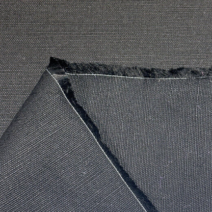 生地 【 コットンリネン EMJ3323 黒 】 綿麻生地 ハーフリネン 96cm巾 無地 オックス キャンバス バッグ ポーチ エプロン テーブルクロス キッチン用品 ワンピース スカート パンツ インテリア ハンドメイド Textile World TOA