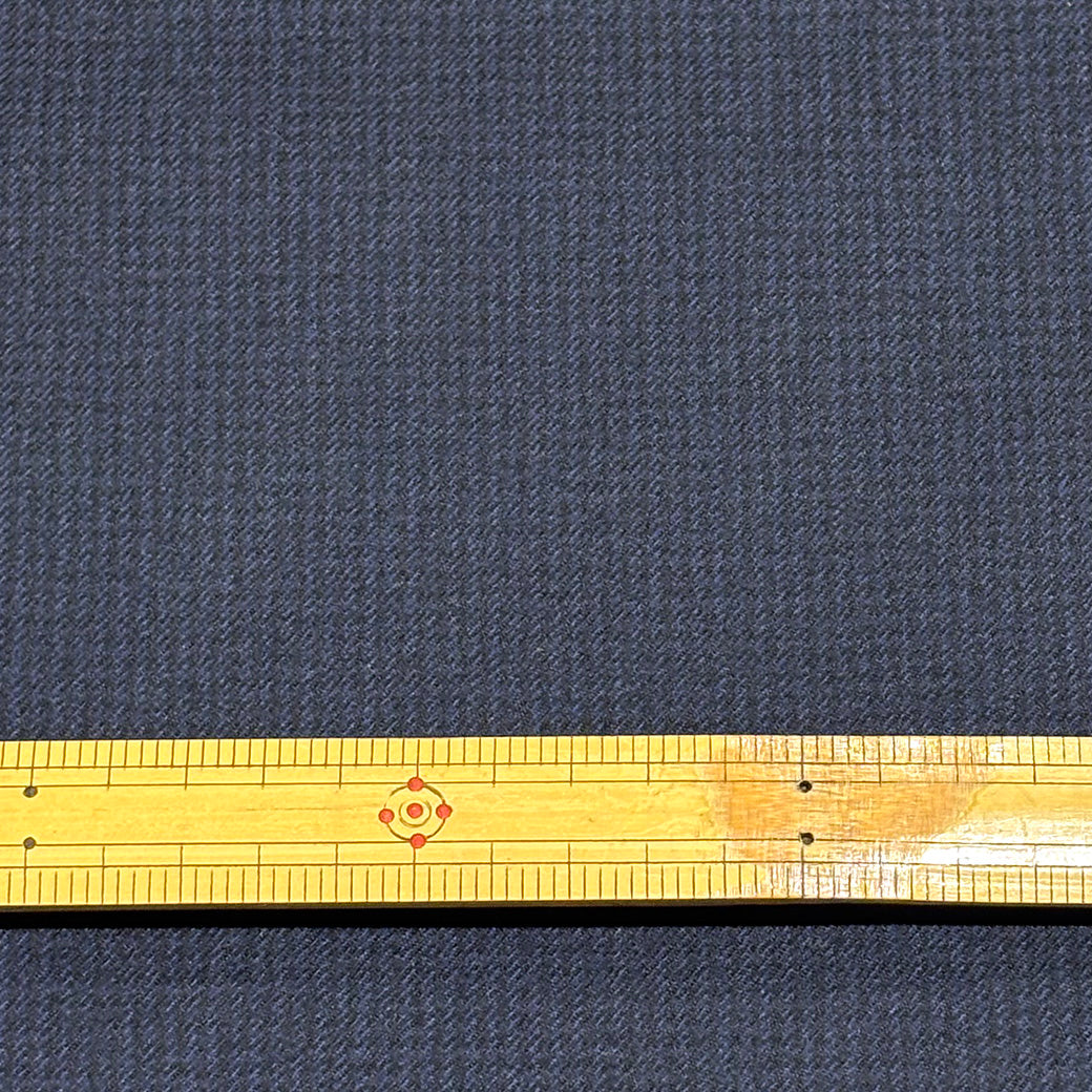 生地 【 チェック ネイビー 】 ウール生地 150cm巾 幅広 ウール100％ ラミネ加工 厚手