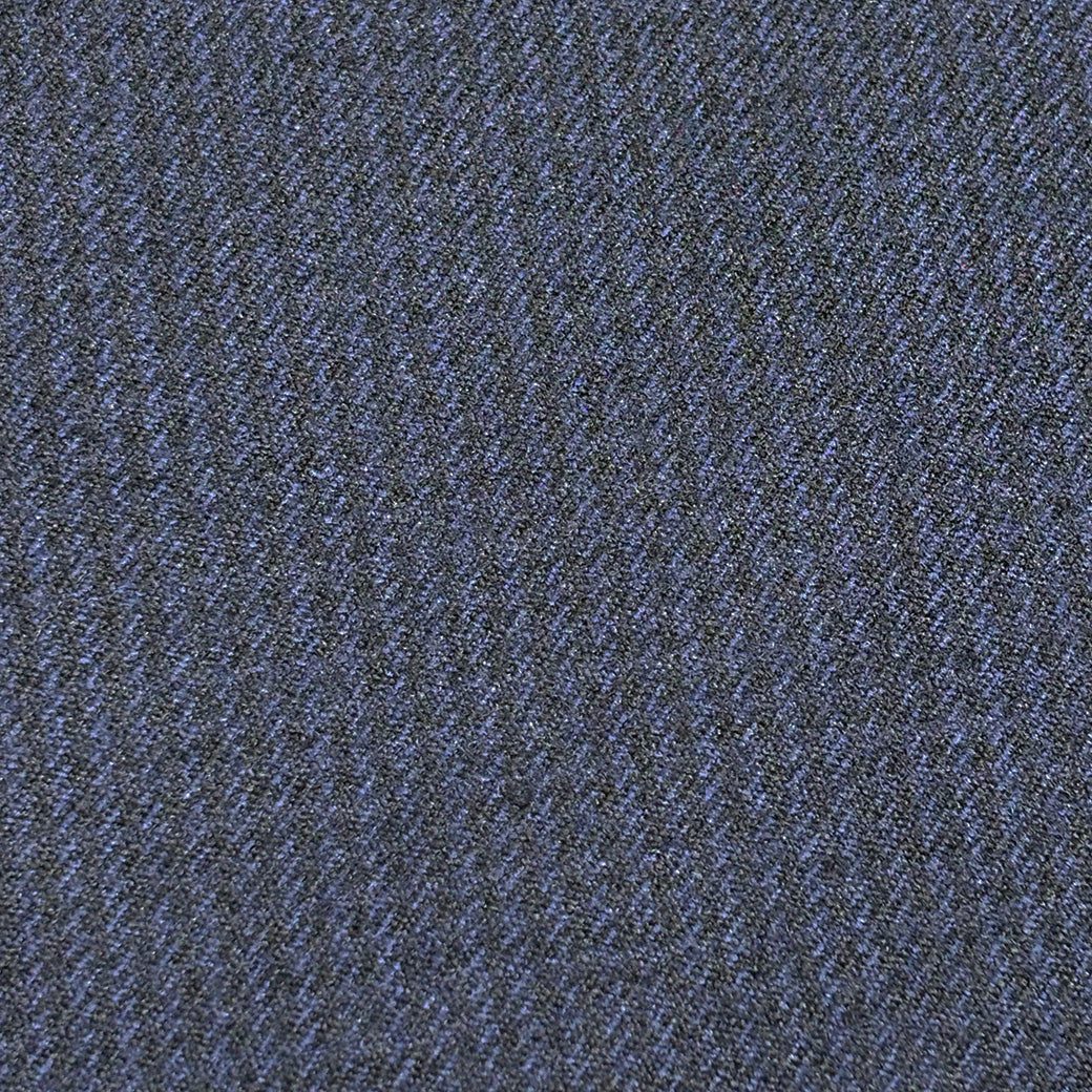 生地 【 チェック ネイビー 】 ウール生地 150cm巾 幅広 ウール100％ ラミネ加工 厚手