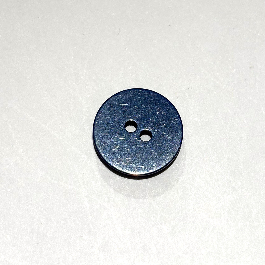 ボタン 【 二つ穴ボタン 紺色 15mm 】 2つ穴 ぼたん 釦 シャツボタン ワイシャツ 袖口
