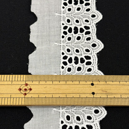 リボン【 レース 13273 】レースリボン 刺繍リボン 花柄 花柄刺繍 レース刺繍 刺繍テープ 綿レース ハンドメイド資材 可愛い 手芸用テープ リボンテープ 洋裁 ハンドメイド 手芸用 パーツ 布雑貨 副材 手芸副材 フリル Textile World TOA