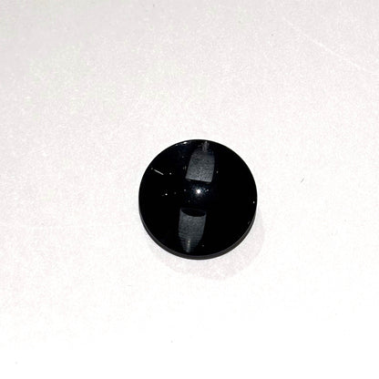 ボタン 【 二つ穴ボタン 黒 15mm 】 2つ穴 ぼたん 釦 シャツボタン ワイシャツ 袖口