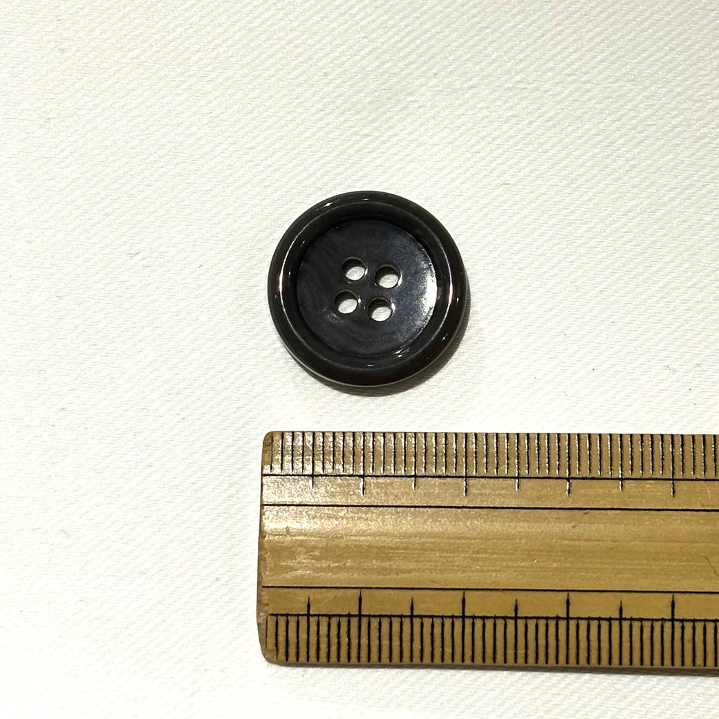 ボタン 【 四つ穴ボタン 黒 19mm 】 4つ穴 ぼたん 釦 シャツボタン ワイシャツ 袖口