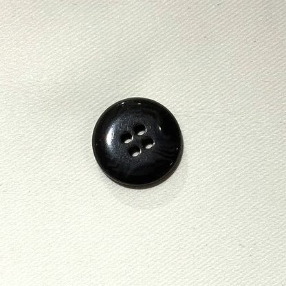 ボタン 【 四つ穴ボタン 黒 19mm 】 4つ穴 ぼたん 釦 シャツボタン ワイシャツ 袖口