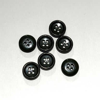 ボタン 【 四つ穴ボタン オリーブグリーン 14mm 】 4つ穴 ぼたん 釦 シャツボタン ワイシャツ 袖口