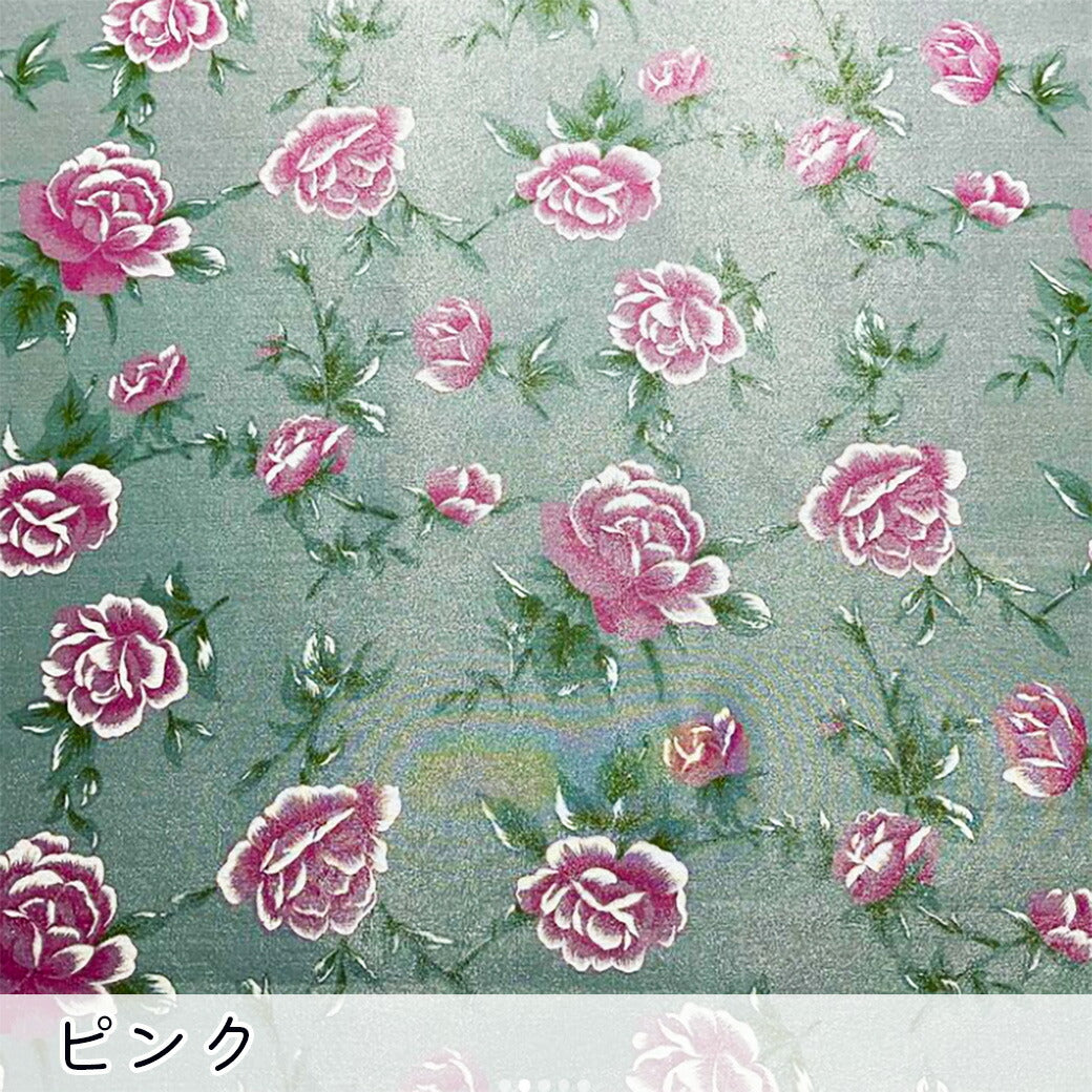 生地 【 オーガンジー バラ 】 オーガンジー生地 帯 兵児帯 薔薇 バラ