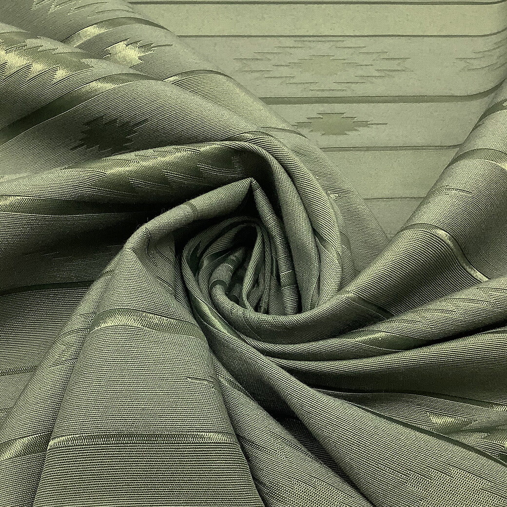 生地 【 ネイティブ柄 撥水加工 カーキ 】 オルテガ柄 撥水 防水