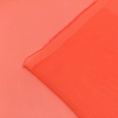 生地 【 50dシフォン 蛍光サーモン 】 シフォン 生地 シフォン生地 ポリエステルシフォン 50デニール シフォン 薄手 薄手生地 無地 舞台衣装 コスプレ衣装 ハロウィン 仮装 コスプレ ダンス衣装 コスチューム イベント装飾 ドレス 発表会 推し活 chiffon Textile World Toa
