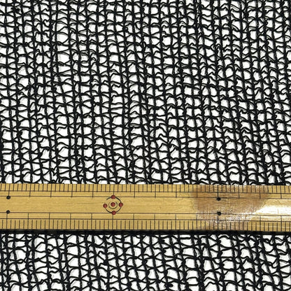 生地 【 不規則ニット 黒 】 ニット生地 ネット 網 巾90cm あみ 網ネット ネット生地
