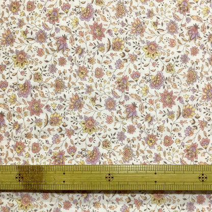 生地 【 ダブルガーゼ キルト入り 花柄 ピンク 】 ガーゼキルト ガーゼ生地 キルティング 綿生地 コットン 花柄ガーゼ フラワープリント チューリップ パジャマ ベビー スタイ よだれかけ 子ども 介護用 赤ちゃん ギフト お祝い Textile World TOA