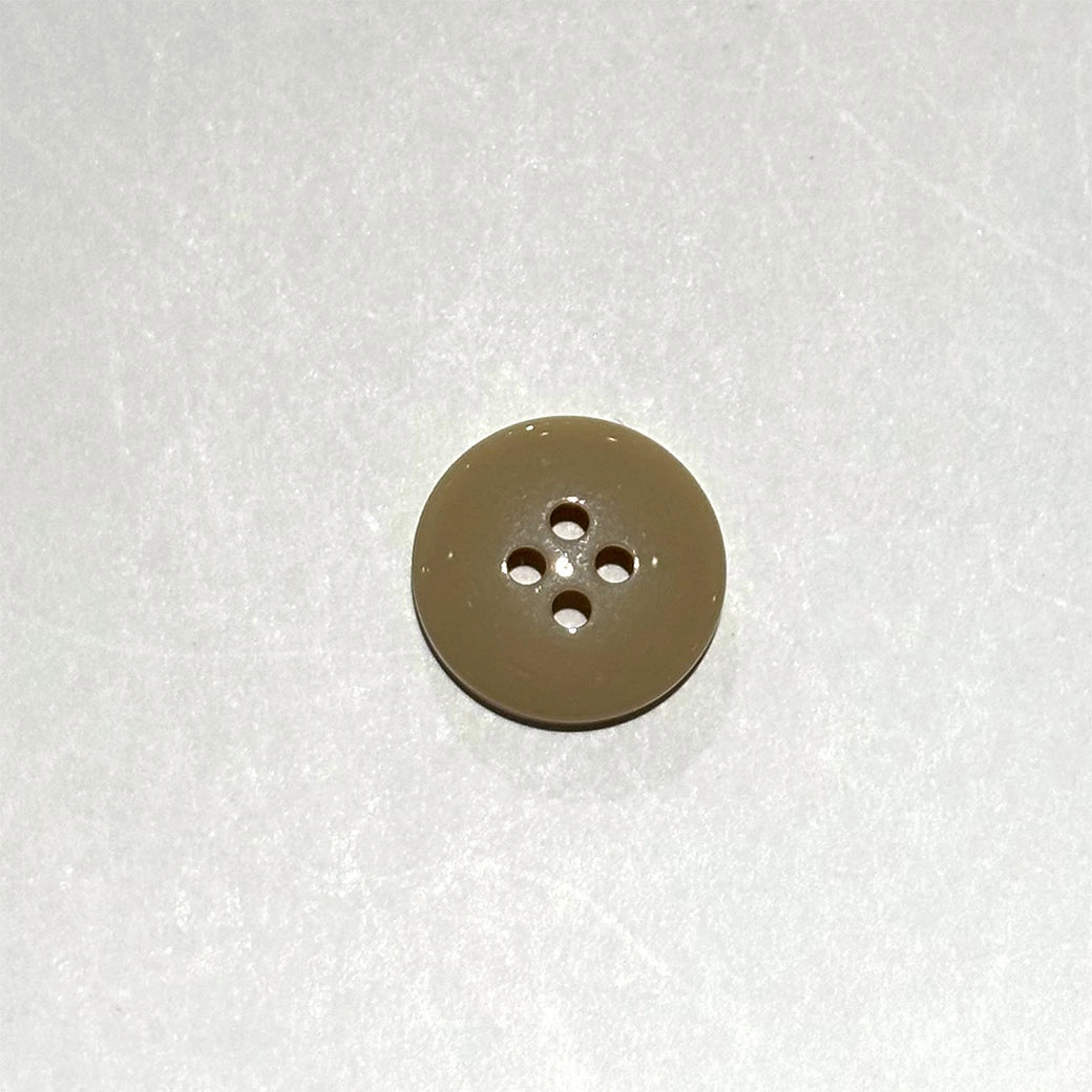 ボタン 【 四つ穴ボタン ミルクティー 15mm 】 4つ穴 ぼたん 釦 シャツボタン ワイシャツ 袖口