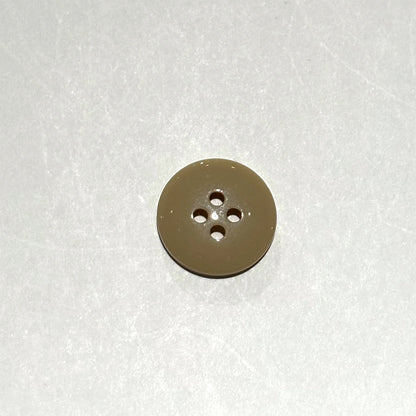 ボタン 【 四つ穴ボタン ミルクティー 15mm 】 4つ穴 ぼたん 釦 シャツボタン ワイシャツ 袖口