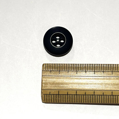 ボタン 【 四つ穴ボタン 紺 17mm 】 4つ穴 ぼたん 釦 シャツボタン ワイシャツ 袖口