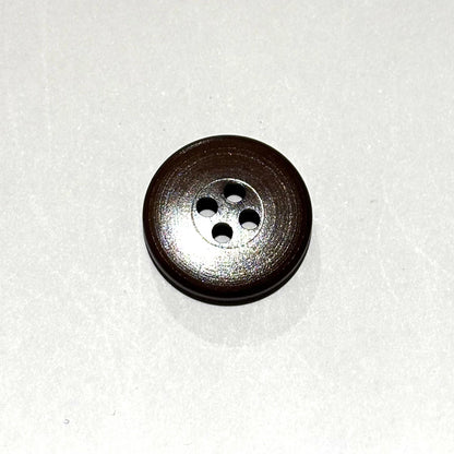 ボタン 【 四つ穴ボタン 茶色 18mm 】 4つ穴 ぼたん 釦 シャツボタン ワイシャツ 袖口