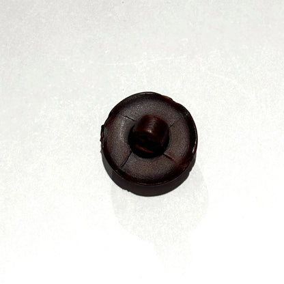 ボタン 【 本革ボタン 赤茶 15mm 】 本革 レザー ぼたん 釦 シャツボタン ワイシャツ 袖口